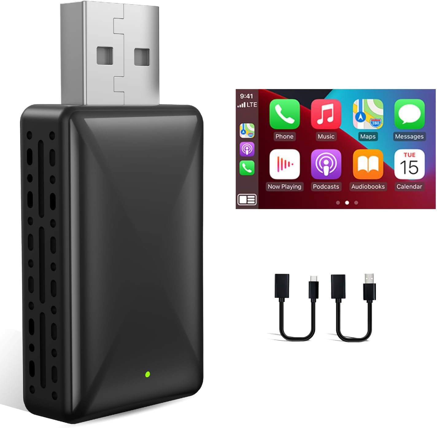 2in1 Wired to Wireless CarPlay