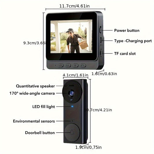 Set Portable Smart Vision Security Doorbell