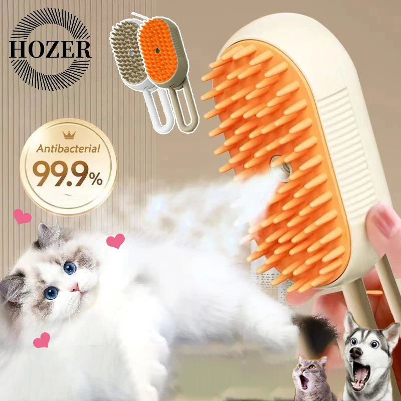 Pet Spray Massage Brush 3 in 1