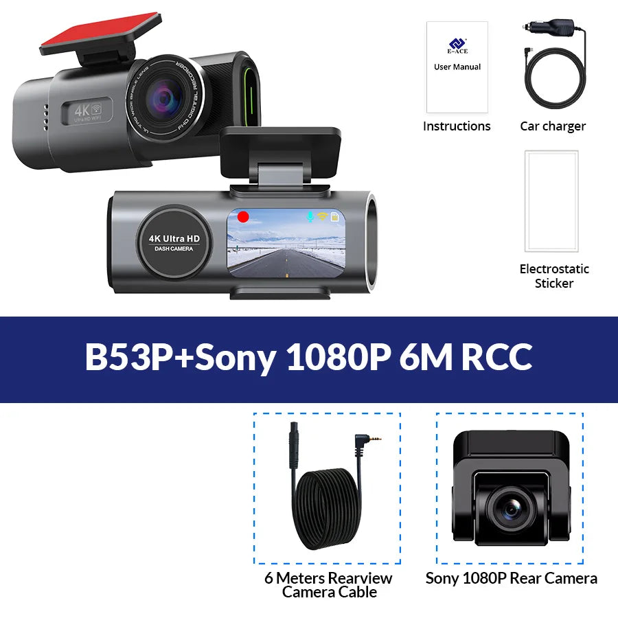 Dash Camera Car 4K UHD Recording