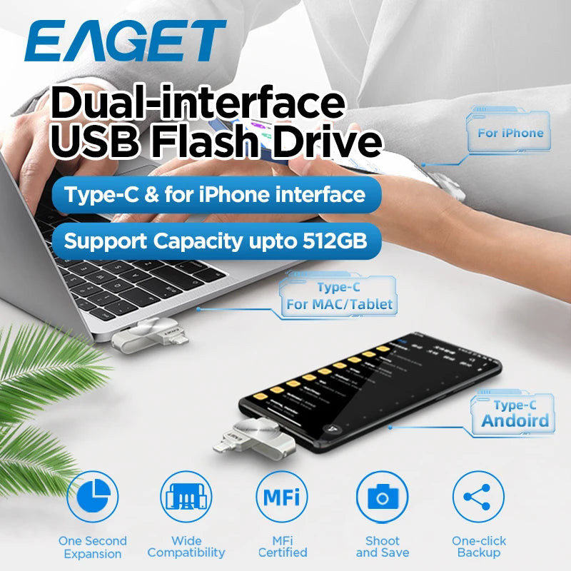 PenDrive 2 In 1 For Mobile (USB-C/A)
